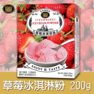 草莓冰淇淋粉200公克盒裝
